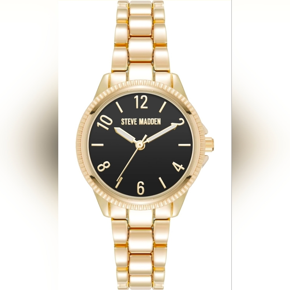 Steve Madden Gold and Black Watch